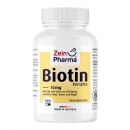 Ein aktuelles Angebot für BIOTIN KOMPLEX 10 mg+Zink+Selen hochdosiert Kaps. 180 St Kapseln Nahrungsergänzungsmittel - jetzt kaufen, Marke Zein Pharma - Germany GmbH.