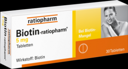 BIOTIN-RATIOPHARM 5 mg Tabletten 30 St