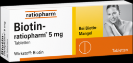 BIOTIN-RATIOPHARM 5 mg Tabletten 90 St