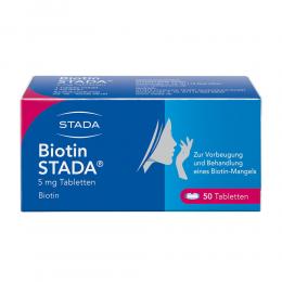 Ein aktuelles Angebot für BIOTIN STADA 5 mg Tabletten 50 St Tabletten Nahrungsergänzungsmittel - jetzt kaufen, Marke Stada Consumer Health Deutschland Gmbh.