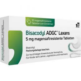 BISACODYL ADGC Laxans 5 mg magensaftres.Tabletten 20 St.