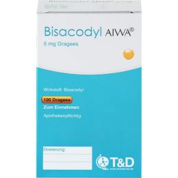 BISACODYL AIWA 5 mg Dragees 100 St.