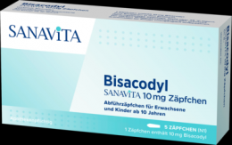 BISACODYL Sanavita 10 mg Zpfchen 5 St