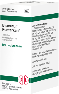 BISMUTUM PENTARKAN Tabletten 200 St