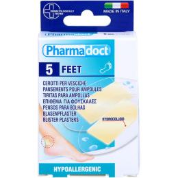 BLASENPFLASTER hydrocolloid 3,8x7 cm 5 St.