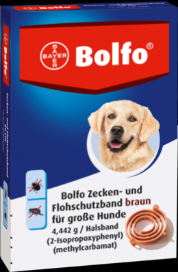BOLFO Flohschutzband braun f.groe Hunde 1 St