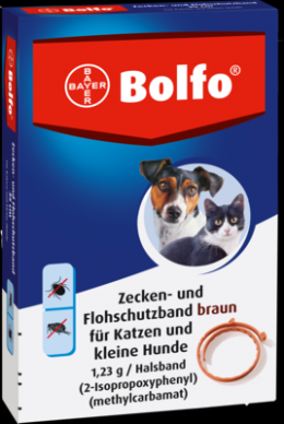 BOLFO Flohschutzband braun f.kleine Hunde/Katzen 1 St