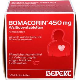 BOMACORIN 450 mg Weißdorntabletten 100 St.