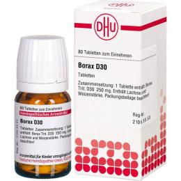 BORAX D 30 Tabletten 80 St.