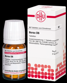BORAX D 6 Tabletten 80 St