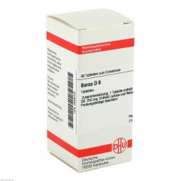 BORAX D 6 Tabletten 80 St Tabletten