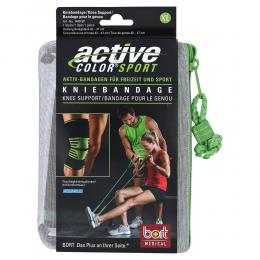 BORT ActiveColor Sport Kniebandage XL schw./grün 1 St Bandage