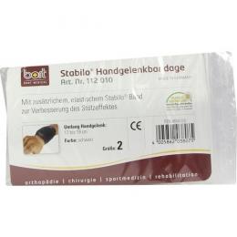 BORT Stabilo Handgelenkbandage Gr.2 schwarz 1 St.