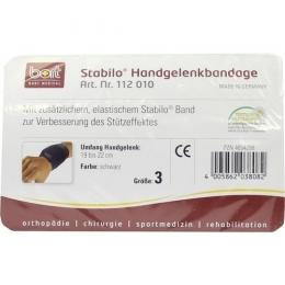 BORT Stabilo Handgelenkbandage Gr.3 schwarz 1 St.