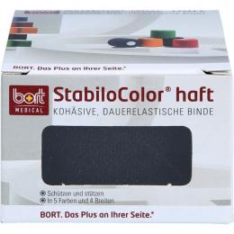 BORT StabiloColor haft Binde 4 cm schwarz 1 St.