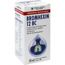 BROMHEXIN 12 BC 50 ml Tropfen zum Einnehmen
