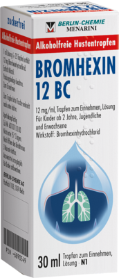BROMHEXIN 12 BC Tropfen zum Einnehmen 30 ml