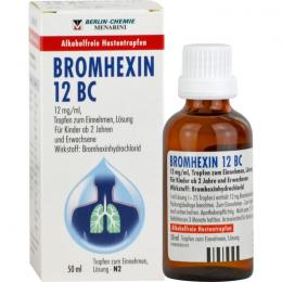 BROMHEXIN 12 BC Tropfen zum Einnehmen 50 ml