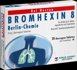 BROMHEXIN 8 Berlin Chemie berzogene Tabletten 20 St