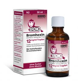 BROMHEXIN Hermes Arzneimittel 12 mg/ml Tropfen 50 ml