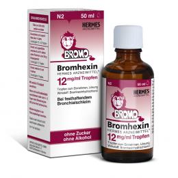 Ein aktuelles Angebot für BROMHEXIN Hermes Arzneimittel 12 mg/ml Tropfen 50 ml Tropfen zum Einnehmen  - jetzt kaufen, Marke Hermes Arzneimittel GmbH.