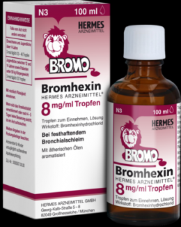 BROMHEXIN Hermes Arzneimittel 8 mg/ml Tropfen 100 ml
