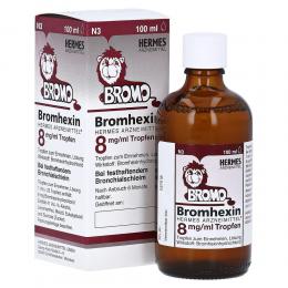 BROMHEXIN Hermes Arzneimittel 8 mg/ml Tropfen 100 ml Tropfen zum Einnehmen