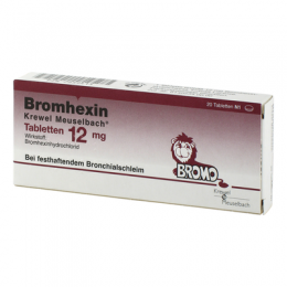 BROMHEXIN Krewel Meuselb.Tabletten 12mg 20 St