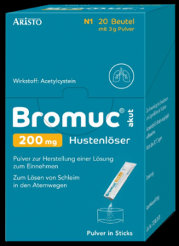 BROMUC akut 200 mg Hustenlser Plv.z.H.e.L.z.Einn. 20 St