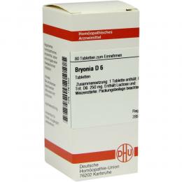 Ein aktuelles Angebot für BRYONIA D 6 Tabletten 80 St Tabletten Naturheilmittel - jetzt kaufen, Marke DHU-Arzneimittel GmbH & Co. KG.
