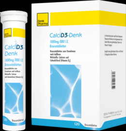 CALCI D3-Denk 1.000 mg/880 I.E. Brausetabletten 120 St