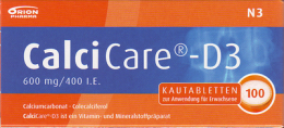 CALCICARE D3 Kautabletten 100 St