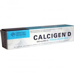 CALCIGEN D 600 mg/400 Brausetabletten internationale Einheit 20 St Brausetabletten
