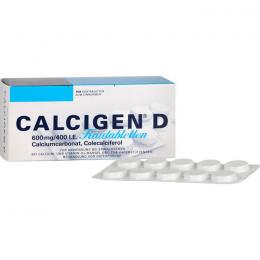 CALCIGEN D 600 mg/400 I.E. Kautabletten 100 St.