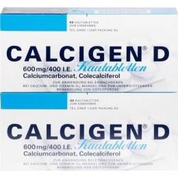 CALCIGEN D 600 mg/400 I.E. Kautabletten 120 St.