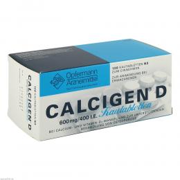 CALCIGEN D 600 mg/400 Kautabletten internationale Einheit 120 St Kautabletten