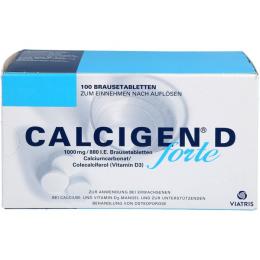 CALCIGEN D forte 1000 mg/880 I.E. Brausetabletten 100 St.