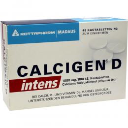 CALCIGEN D intens 1000 mg/880 I.E. Kautabletten 48 St Kautabletten