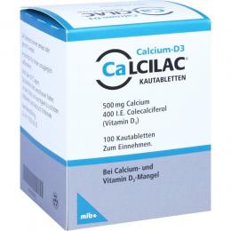 Ein aktuelles Angebot für Calcilac Kautabletten 100 St Kautabletten Mineralstoffe - jetzt kaufen, Marke MIBE GmbH Arzneimittel.