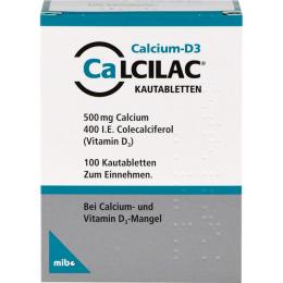 CALCILAC Kautabletten 500 mg/400 I.E. 100 St.
