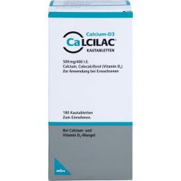 CALCILAC Kautabletten 500 mg/400 I.E. 180 St.