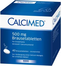 CALCIMED 500 mg Brausetabletten 40 St Brausetabletten