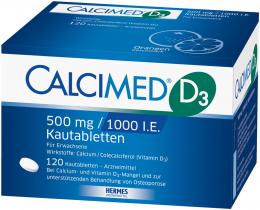 CALCIMED D3 500 mg/1000 I.E. Kautabletten 120 St Kautabletten