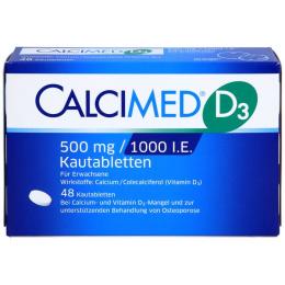 CALCIMED D3 500 mg/1000 I.E. Kautabletten 48 St.