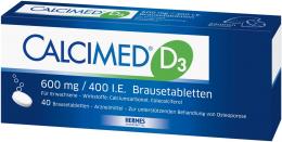 CALCIMED D3 600 mg/400 I.E. Brausetabletten 40 St Brausetabletten