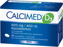 Ein aktuelles Angebot für CALCIMED D3 600 mg/400 I.E. Kautabletten 96 St Kautabletten Nahrungsergänzungsmittel - jetzt kaufen, Marke Hermes Arzneimittel GmbH.