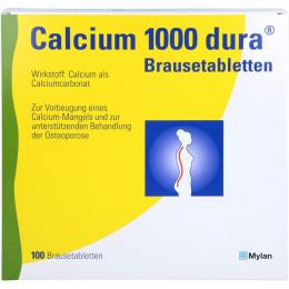 CALCIUM 1000 dura Brausetabletten 100 St.