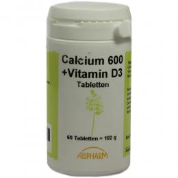 CALCIUM 600 mg+D3 Tabletten 60 St Tabletten