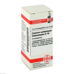 Calcium Carbonicum D 10 Globuli Hahneman 10 g Globuli