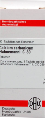 CALCIUM CARBONICUM Hahnemanni C 30 Tabletten 80 St